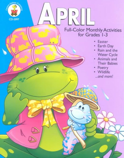April: Full-Color Monthly Activities for Grades 1-3 cover