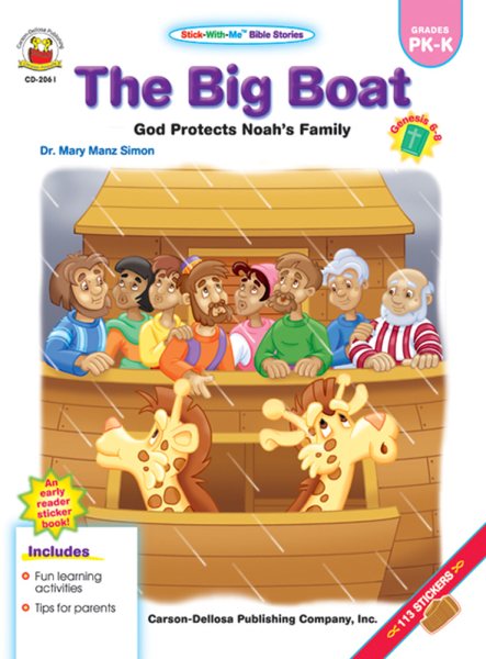 Big Boat, Grades PK - K (Stick-With-Me Bible Stories) cover