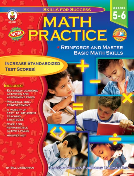 Math Practice, Grades 5 - 6: Reinforce and Master Basic Math Skills (Skills for Success) cover