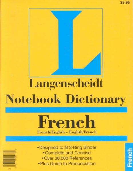 Notebook Dictionary French (French Edition) cover