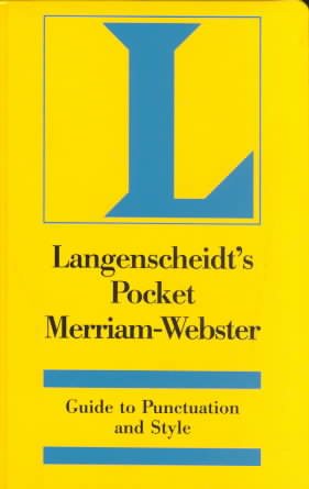Langenscheidt's Merriam-Webster Pocket Guide to Punctuation and Style cover