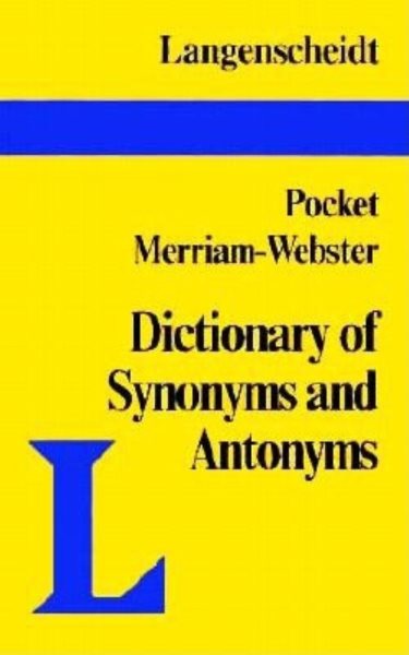 Pocket Guide to Synonyms and Antonyms (Langenscheidt English Language Reference) cover