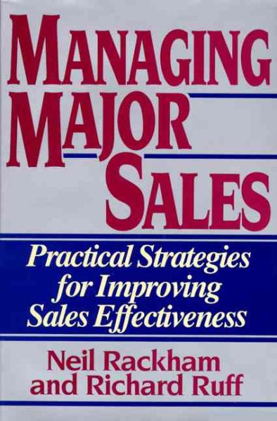 Managing Major Sales cover