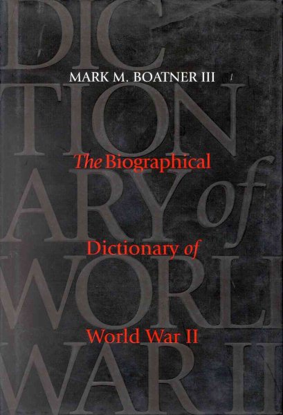 The Biographical Dictionary of World War II cover