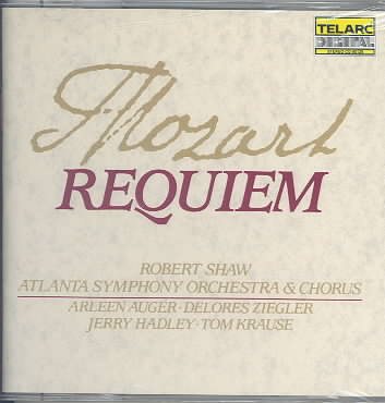 Mozart: Requiem / Auger, Ziegler, Hadley, Krause, Shaw cover