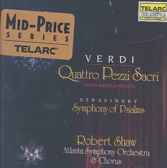 Verdi: Quattro Pezzi Sacri (Four Sacred Pieces) / Stravinsky: Symphony of Psalms cover