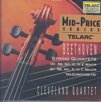 Beethoven: String Quartets, Op.59, No. 2 & 3 cover