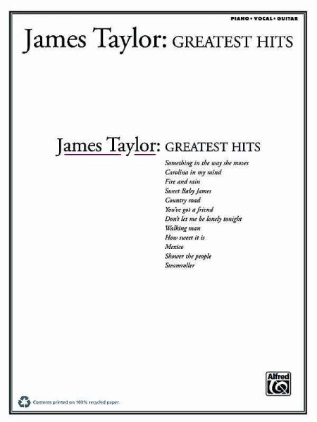 James Taylor -- Greatest Hits cover