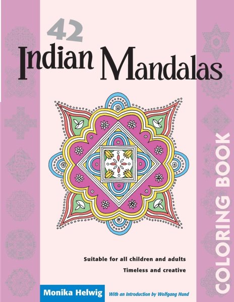 42 Indian Mandalas Coloring Book cover