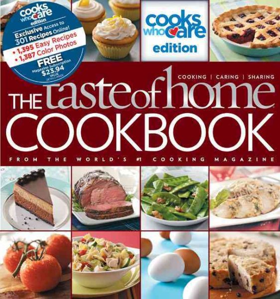 The Taste of Home Cookbook: Cooks Who Care Edition cover