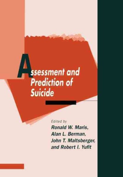 Assessment and Prediction of Suicide cover
