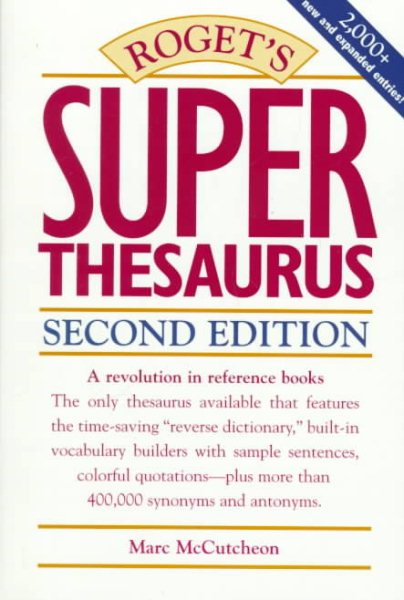 Roget's Super Thesaurus cover