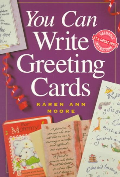 You Can Write Greeting Cards (You Can Write It!) cover
