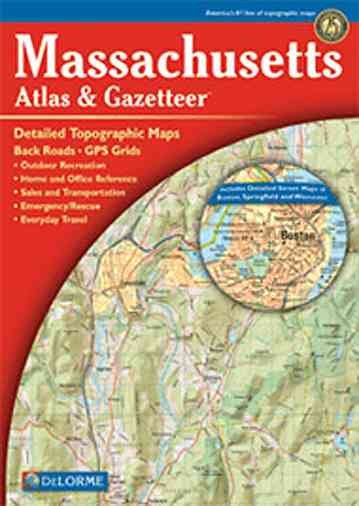 Massachusetts Atlas & Gazetteer (Delorme Atlas & Gazetteer) cover