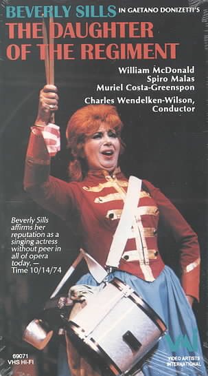Donizetti - The Daughter of the Regiment / Wendelken-Wilson, Sills, McDonald, Wolf Trap [VHS] cover