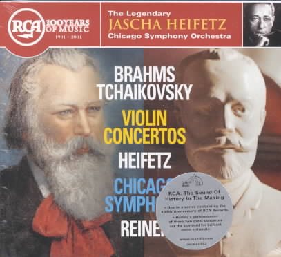 Brahms / Tchaikovsky, Violin Concertos: Heifetz, Chicago Symphony, Reiner cover