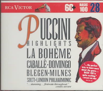 Puccini: La Bohème- highlights (RCA Victor Basic 100, Vol. 28) cover