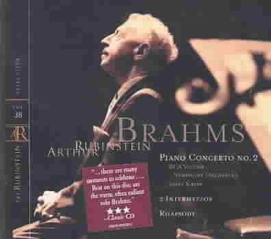 Rubinstein Collection, Vol. 38: Brahms: Piano Concerto No. 2; 2 Intermezzos; Rhapsody in G Minor cover