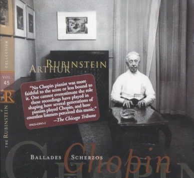 Rubinstein Collection, Vol. 45 :Chopin: Ballades, Scherzi, Tarantelle cover