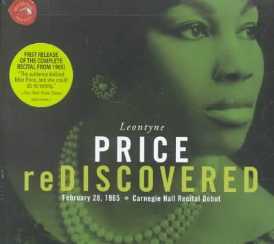 Leontyne Price Rediscovered Carnegie Hall Recital cover