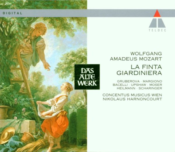 Mozart - La finta giardiniera / Gruberova · T. Moser · Heilmann · Margiono · Bacelli · Upshaw · Scharinger · Harnoncourt cover