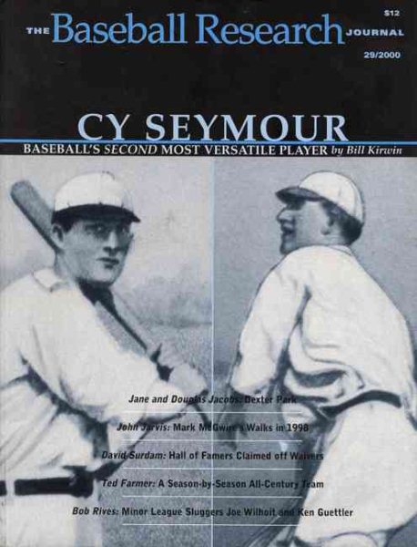 The Baseball Research Journal (BRJ), Volume 29 cover