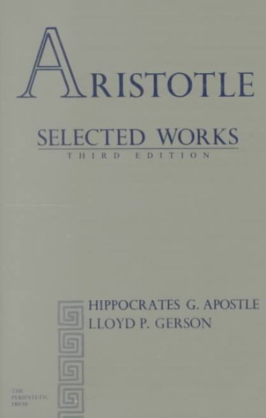 Aristotle Selected Works cover