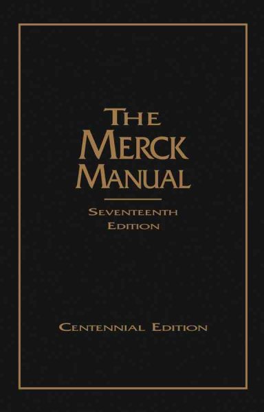 The Merck Manual of Diagnosis and Therapy, 17th Edition (Centennial Edition) cover