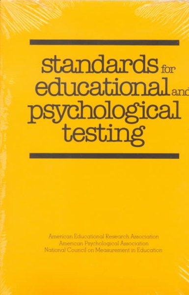 Standards for Educational and Psychological Testing cover