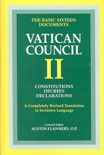 Vatican Council II: Constitutions, Decrees, Declarations (Vatican Council II) (Vatican Council II) cover