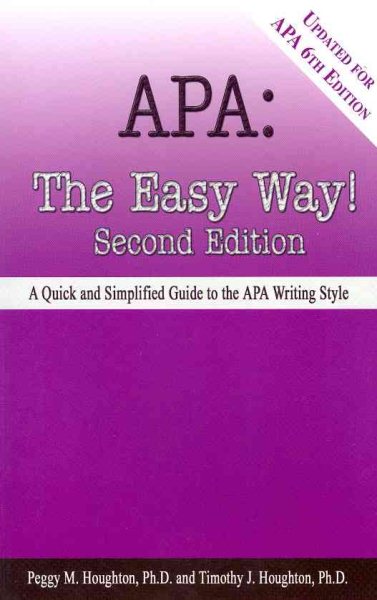 APA: The Easy Way!: Updated for the APA 6th Edition cover