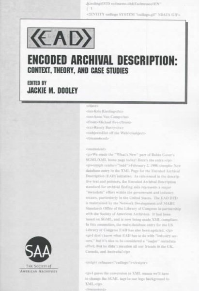 Encoded Archival Description: Context, Theory, and Case Studies cover