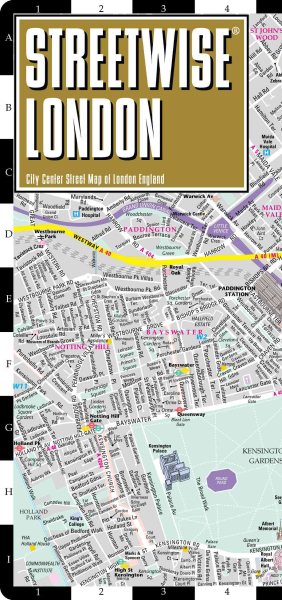 Streetwise London Map - Laminated City Center Street Map of London, England cover