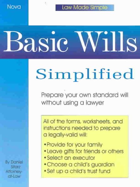 Basic Wills Simplified (Law Made Simple) cover