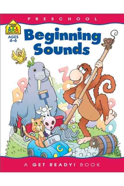 School Zone - Beginning Sounds Workbook - 32 Pages, Ages 3 to 5, Preschool to Kindergarten, Letter-Object & Letter-Sound Association, Alphabet, and More (School Zone Get Ready!™ Book Series)