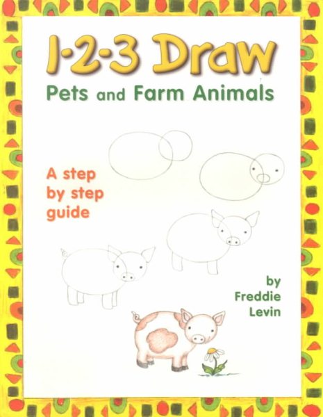 1-2-3 Draw Pets and Farm Animals cover