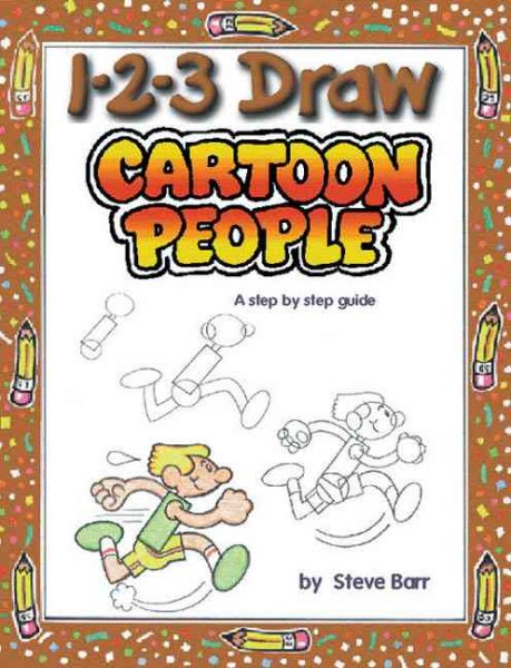 1-2-3 Draw Cartoon People: A Step-by-Step Guide cover