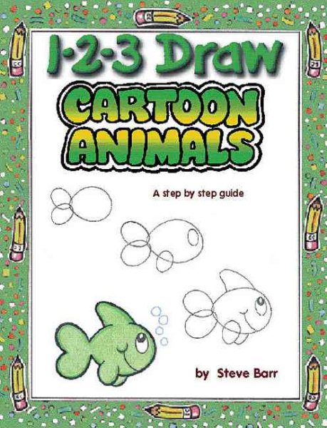 1-2-3 Draw Cartoon Animals cover