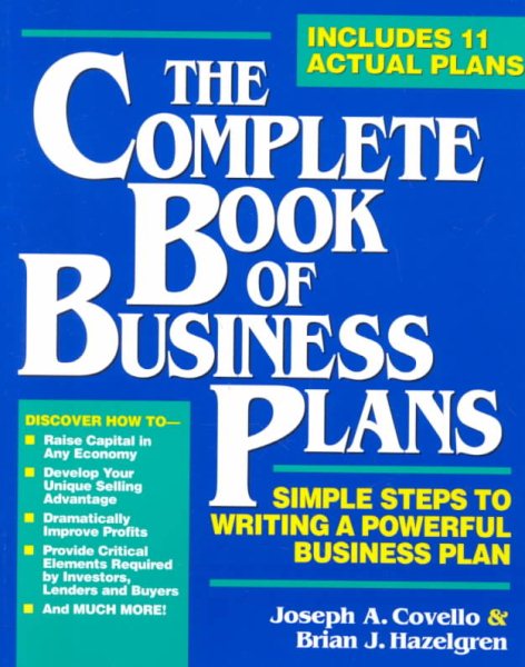 The Complete Book of Business Plans (Small Business Sourcebooks) cover
