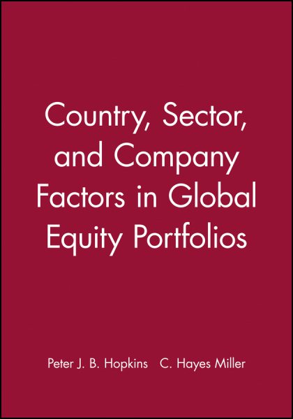 Country, Sector, and Company Factors in Global Equity Portfolios cover