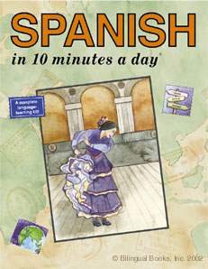 Spanish in 10 Minutes a Day® (10 Minutes a Day Series) (English and Spanish Edition) cover