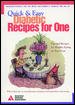 Quick & Easy Diabetic Recipes For One cover