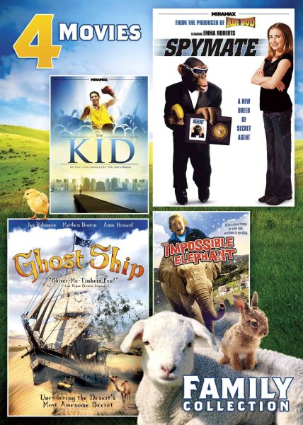 4-Movie Family Collection (Kid, Spymate, Ghost Ship, Impossible Elephant) cover