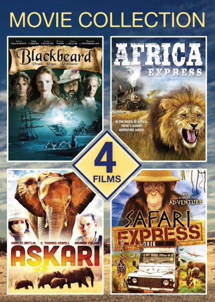 4-Movie Adventure Collection: Blackbeard / Africa Express / Safari Express / Askari cover