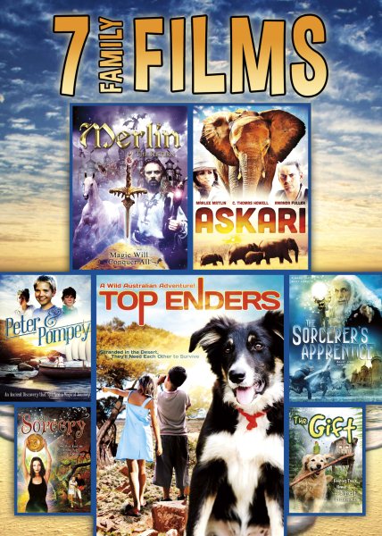 7-Film Family Pack: Merlin The Return / The Sorcerer's Apprentice / Teen Sorcery / Askari / Top Enders / Peter and Pompey / The Gift cover