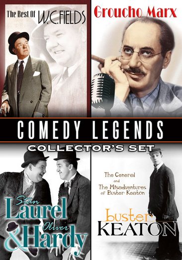 Comedy Legends Collector's Set: Buster Keaton: The Misadventures of Buster Keaton & The General; W.C. Fields: Golf Specialist, Dentist & Fatal Glass of Beer;  Laurel & Hardy: Lucky Dog, Kid Speed cover