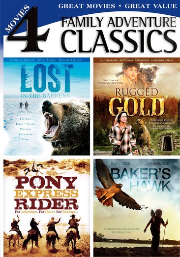 Family Adventure Classics (Lost in the Barrens / Baker's Hawk / Rugged Gold / Pony Express Rider)