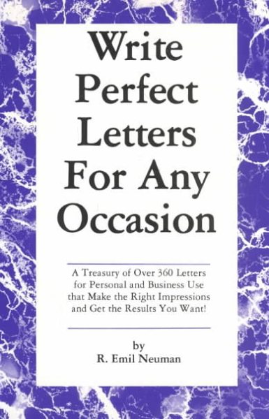 Write Perfect Letters for Any Occasion cover