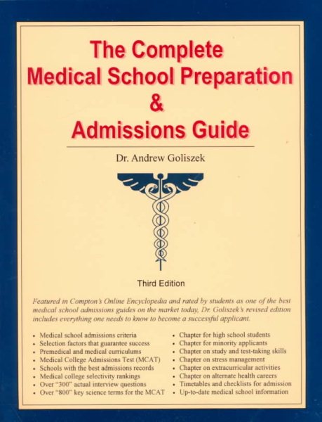 The Complete Medical School Preparation and Admissions Guide cover