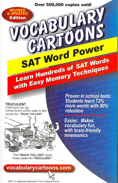 Vocabulary Cartoons, SAT Word Power: Learn Hundreds of SAT Words Fast with Easy Memory Techniques cover